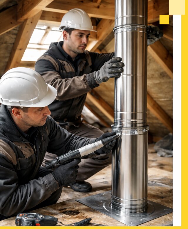 Монтаж дымоходов для каминов в Жигулёвске с гарантией качества