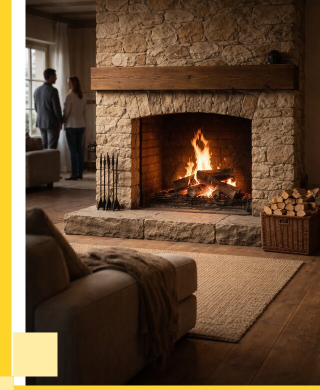 Открытые камины под ключ в Жигулёвске от 151785 р. ЭриданЖгл