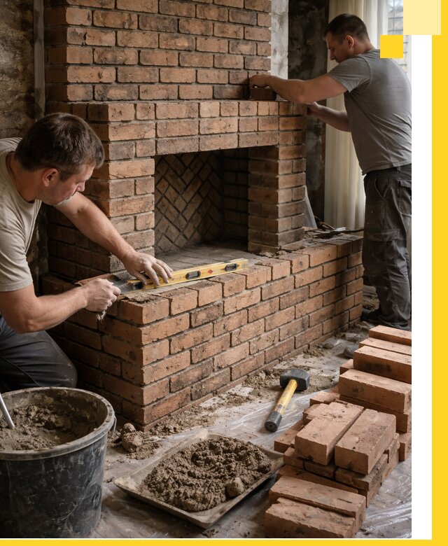 Изготовление и установка кирпичных каминов в Жигулёвске