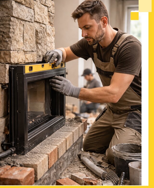 Дровяные камины под ключ в Жигулёвске: монтаж, обустройство