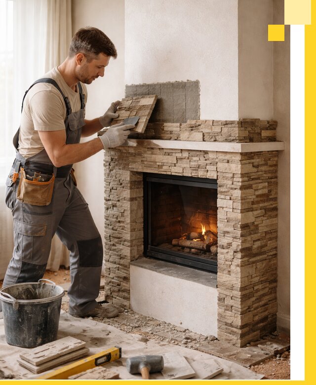 Изготовление и монтаж каминов для дома под ключ в Жигулёвске