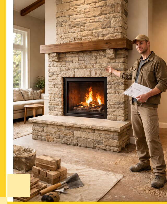 Камины под ключ в Жигулёвске от 182142 р. | ЭриданЖгл — установка