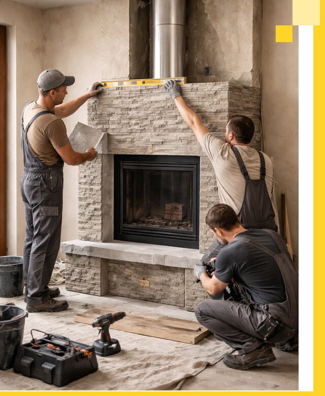 Профессиональный монтаж каминов под ключ в Жигулёвске для дома