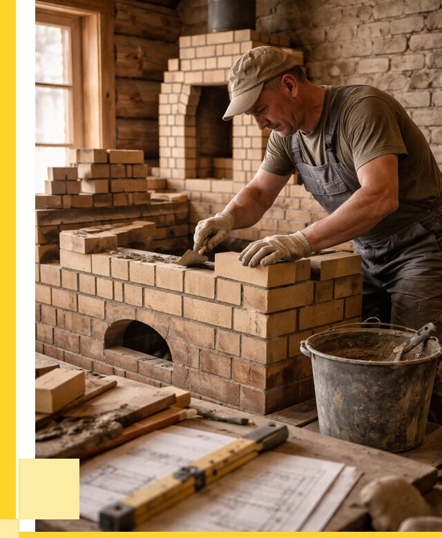 Кладка печей из кирпича в Жигулёвске цены от 30357 р. - ЭриданЖгл