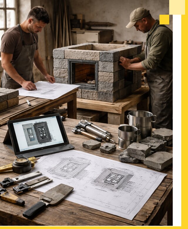 Разработка проектов печей с согласованием и монтажом в Жигулёвске