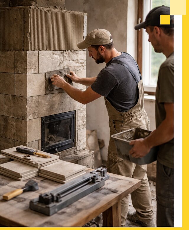 Профессиональная облицовка печей в Жигулёвске: керамика и камень