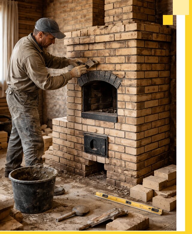 Кирпичные печи под ключ в Жигулёвске: проектирование и кладка