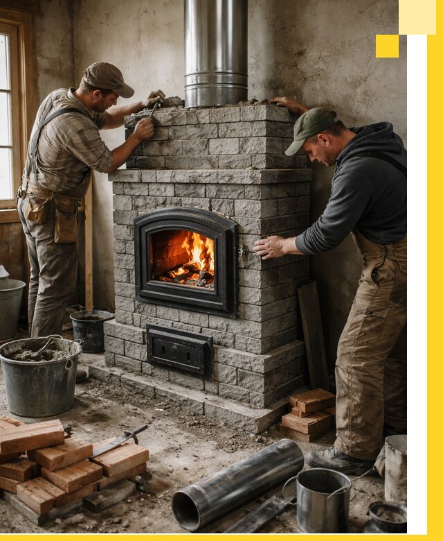 Производство, поставка и монтаж дровяных печей в Жигулёвске