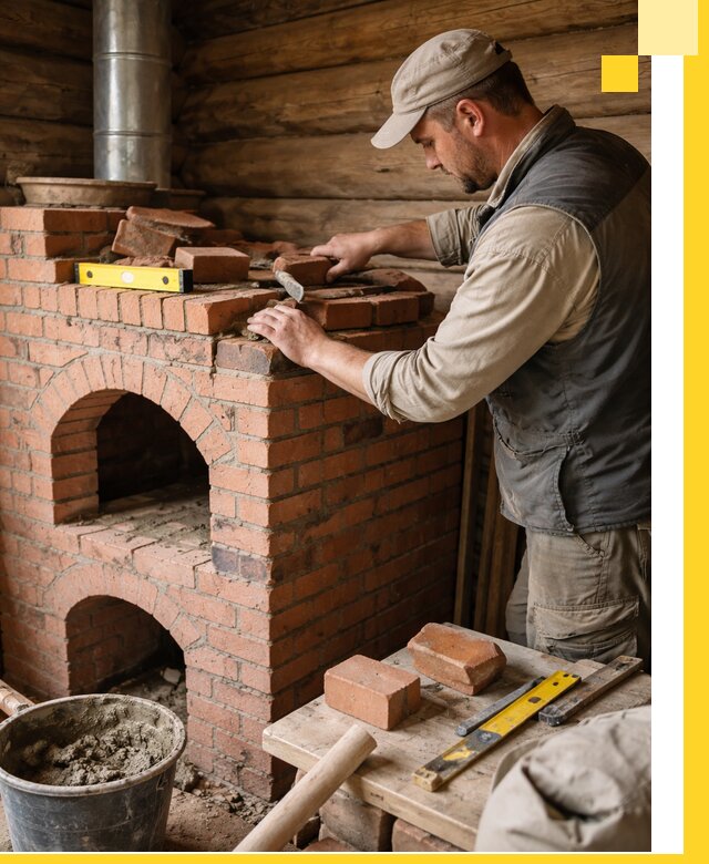 Изготовление и установка русских печей в Жигулёвске под ключ