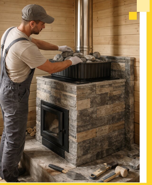 Печи для парной в Жигулёвске, производство, монтаж и обслуживание