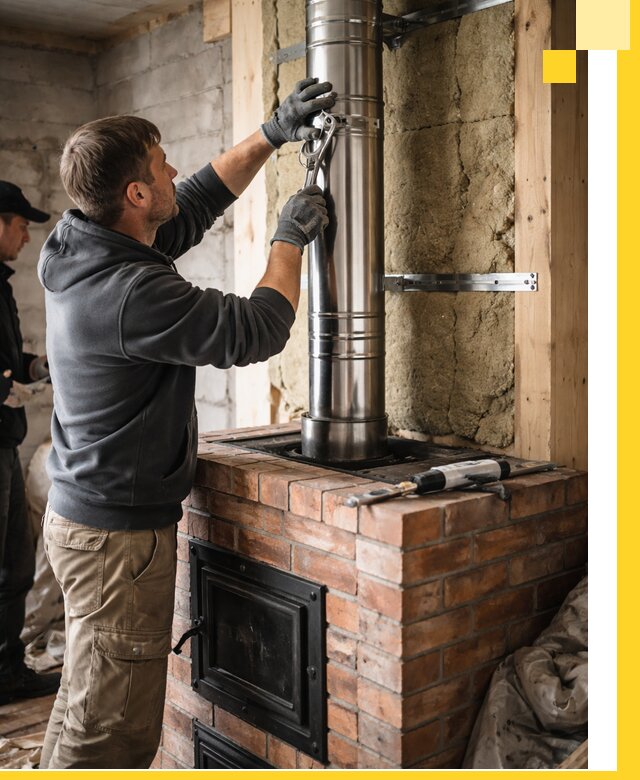 Изготовление и монтаж печей и дымоходов под ключ в Жигулёвске