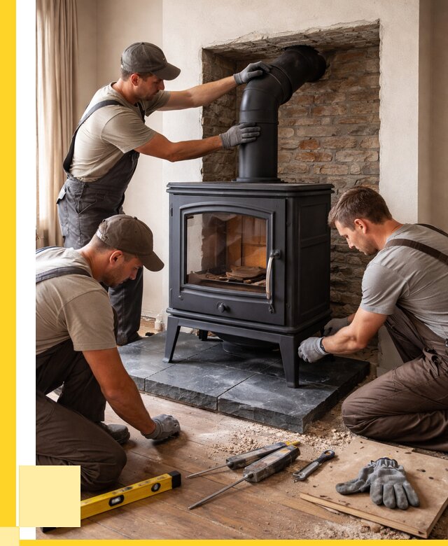 Монтаж печи камина в частном доме в Жигулёвске от 25298 р. | ЭриданЖгл