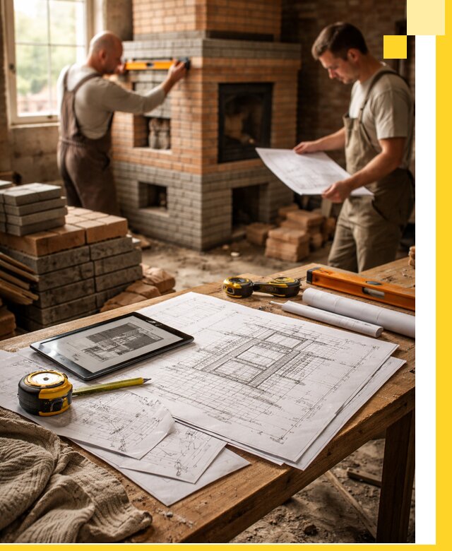 Проекты печей и каминов с индивидуальным дизайном в Жигулёвске