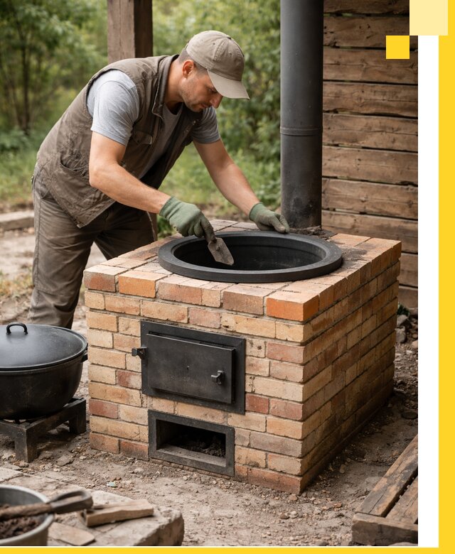 Изготовление и установка печей для казана в Жигулёвске под ключ