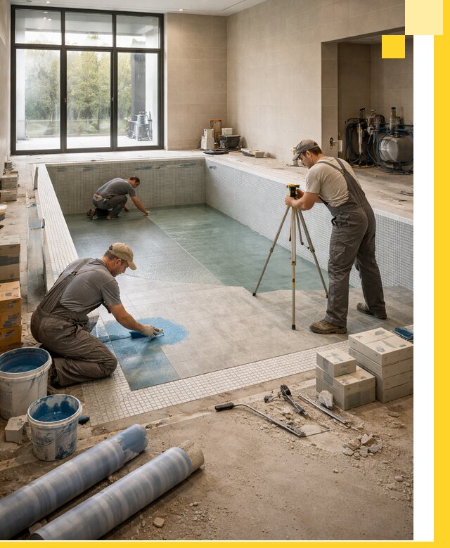 Проект и строительство закрытых бассейнов в Жигулёвске под ключ