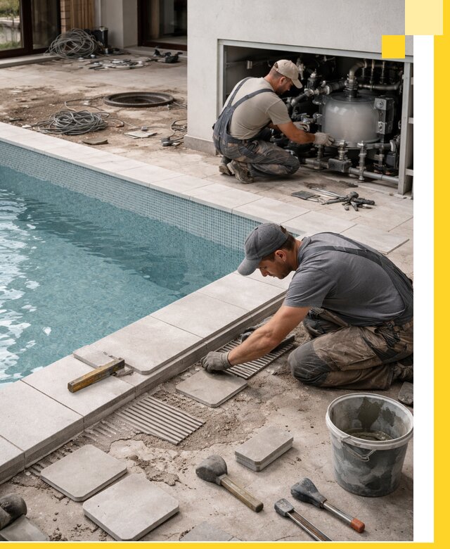 Строительство и монтаж бассейнов в коттедже в Жигулёвске