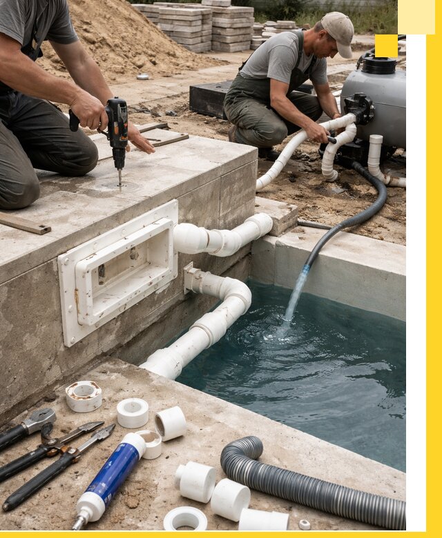 Строительство скиммерных бассейнов под ключ в Жигулёвске