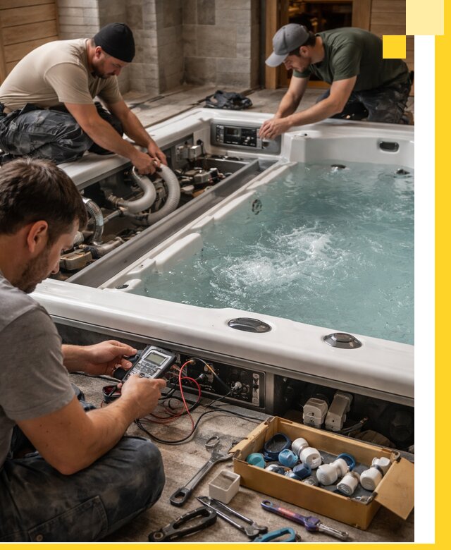 Гидромассажные бассейны под ключ в Жигулёвске, дизайн и монтаж