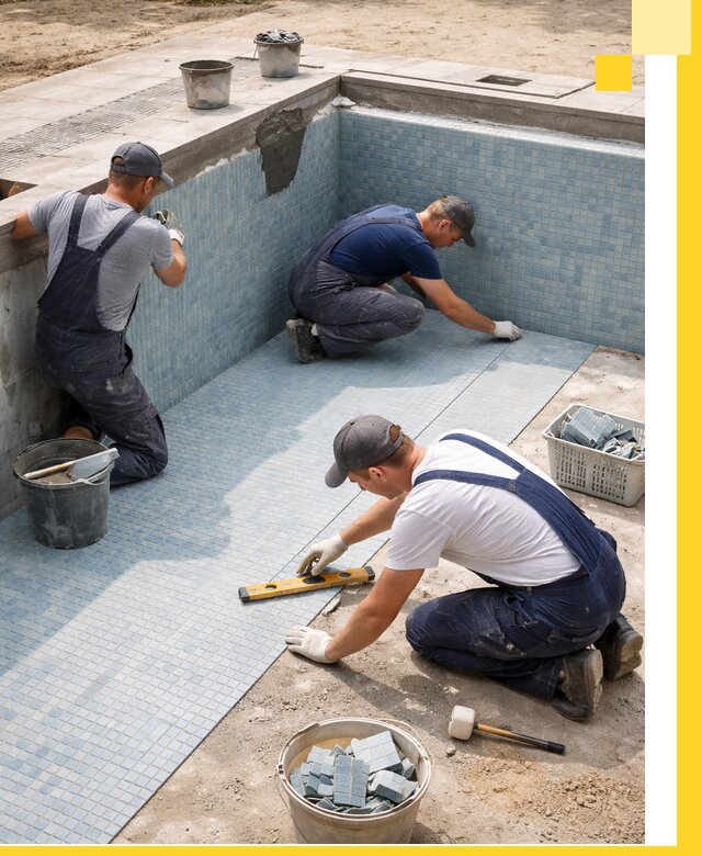 Укладка и установка плитки для бассейнов под ключ в Жигулёвске