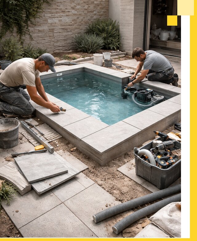 Мини бассейны под ключ в Жигулёвске, дизайн и установка