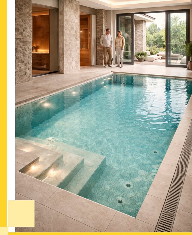 Бассейн во дворе в Жигулёвске: проект, отделка от 1214280 р. | ЭриданЖгл