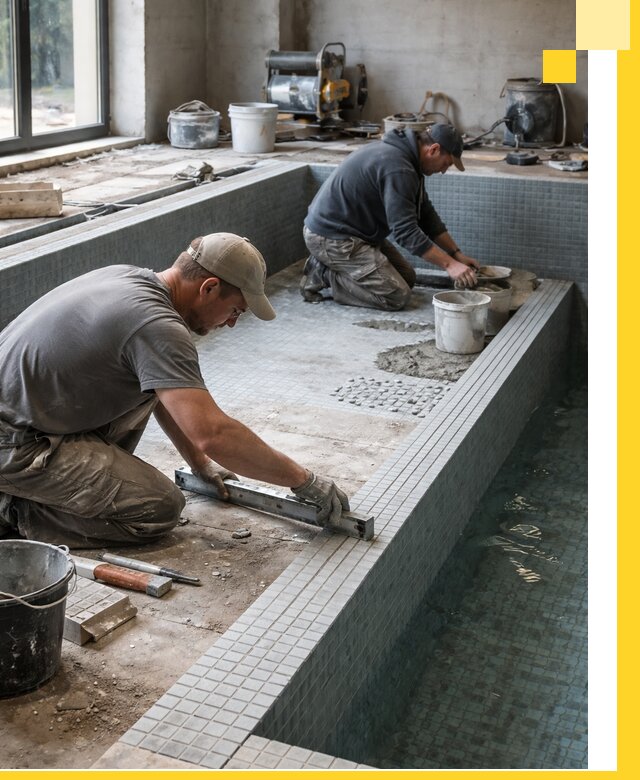 Строительство бассейна в частном доме в Жигулёвске под ключ