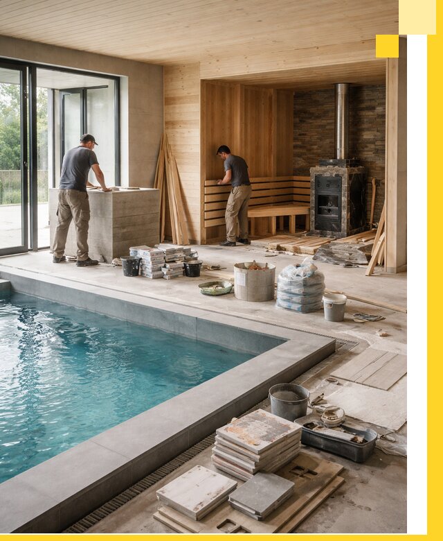 Проектирование и строительство бань с бассейном в Жигулёвске