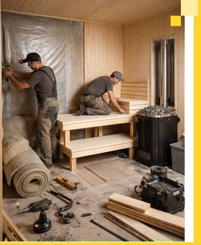 Проекты саун под ключ в Жигулёвске дизайн и строительство