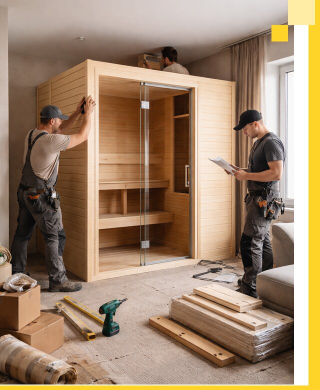 Установка и благоустройство саун в квартире в Жигулёвске