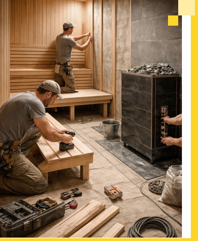Дизайн и строительство интерьерных саун под ключ в Жигулёвске