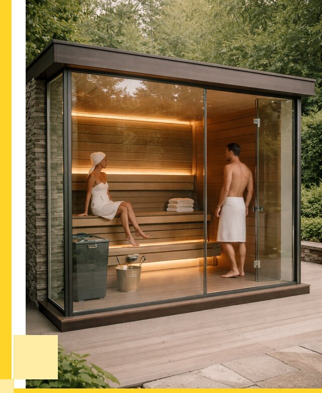 Сауна стеклянная и двери для сауны в Жигулёвске от 252975 р. | ЭриданЖгл