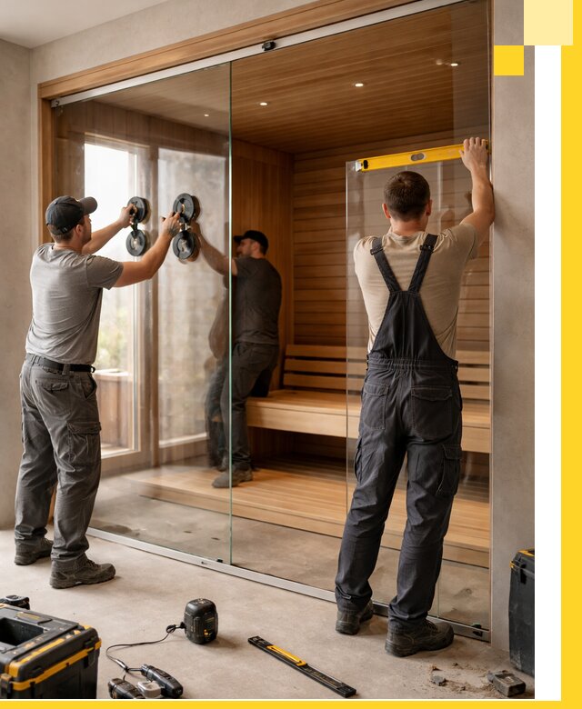 Производство и монтаж стеклянных саун под ключ в Жигулёвске