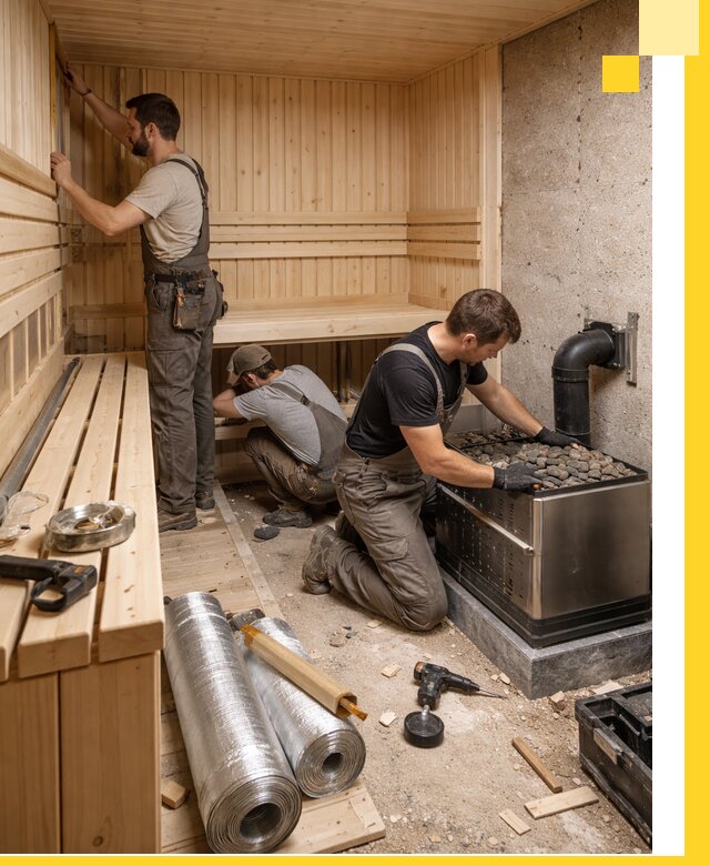 Индивидуальные сауны на заказ в Жигулёвске под ключ, проект и монтаж