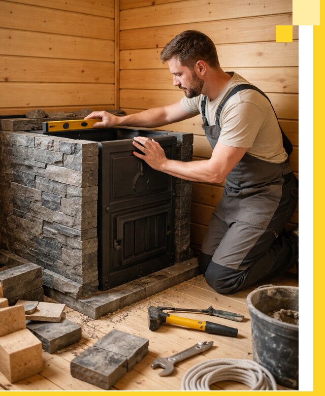 Производство и установка печей для саун под ключ в Жигулёвске