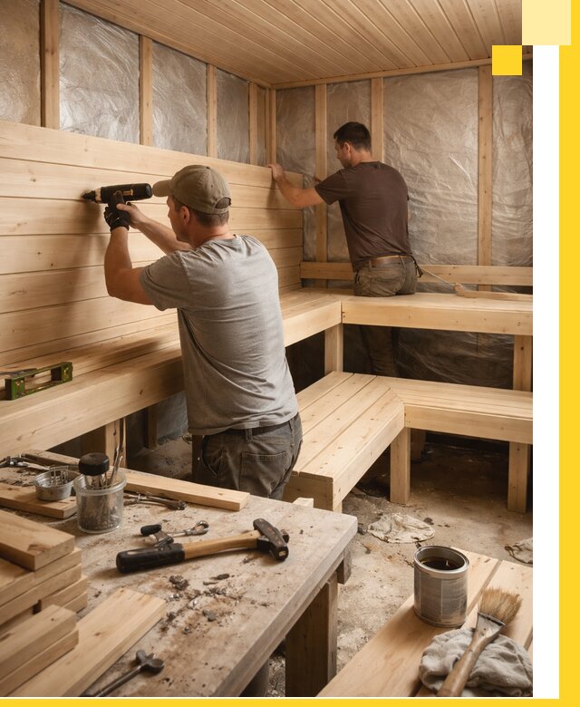 Профессиональная отделка бань и саун под ключ в Жигулёвске