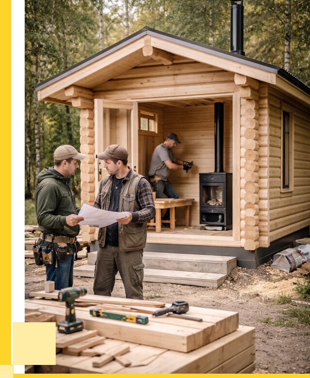 Монтаж бань под ключ в Жигулёвске — от 202380 р. | ЭриданЖгл