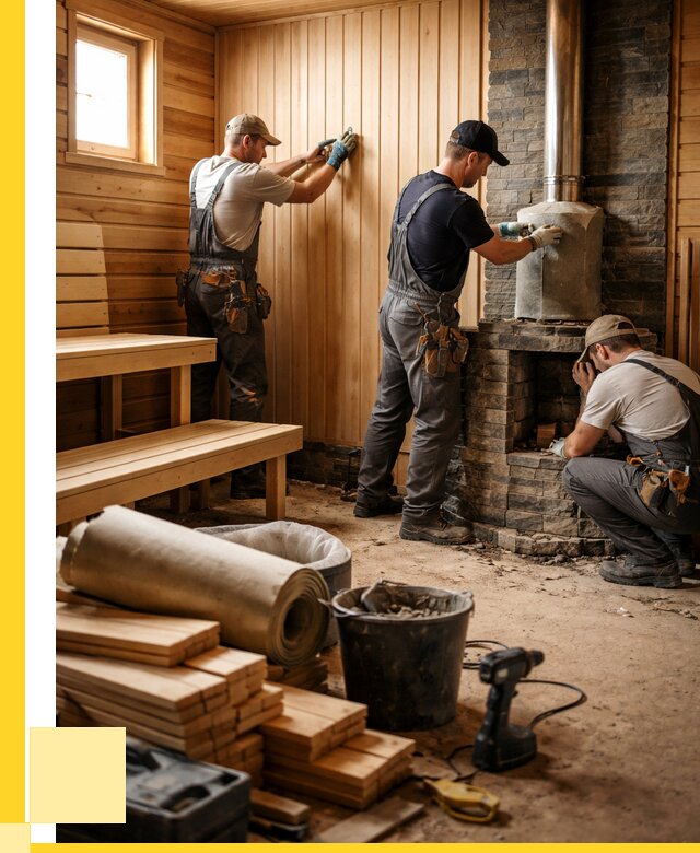 Ремонт бань под ключ в Жигулёвске от 45536 р. | ЭриданЖгл