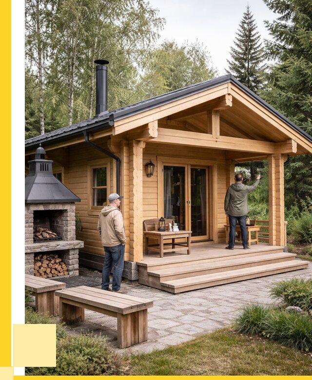 Деревянные бани под ключ в Жигулёвске от 455355 р. | ЭриданЖгл