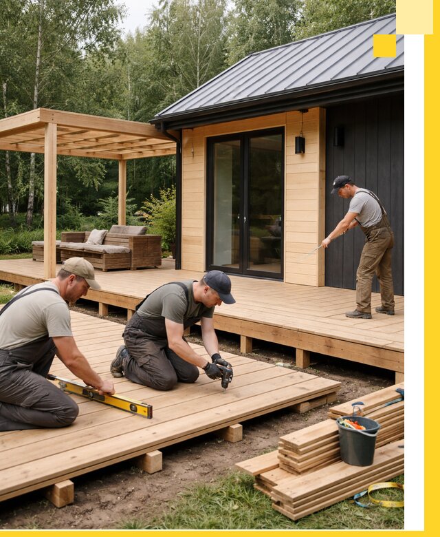 Строительство бань с террасой и бассейном под ключ в Жигулёвске