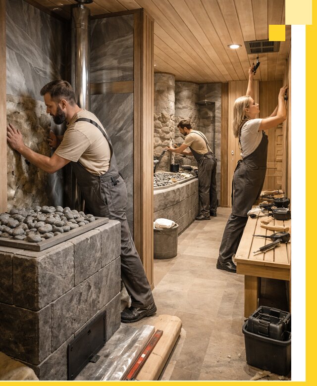 Строительство бань и SPA процедур в Жигулёвске под ключ и отделкой