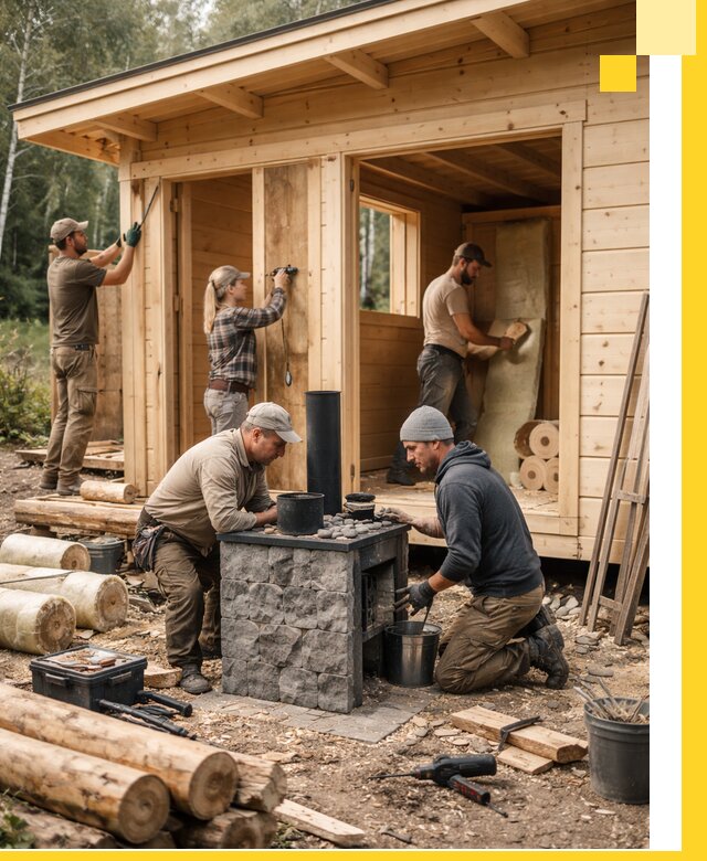 Купить баню под ключ в Жигулёвске строительство монтаж отделка