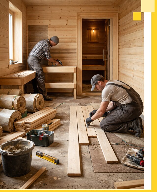 Индивидуальный проект бани с комнатой отдыха под ключ в Жигулёвске