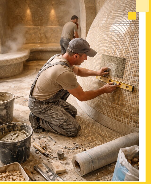 Хамам под ключ в Жигулёвске: проектирование, строительство, отделка