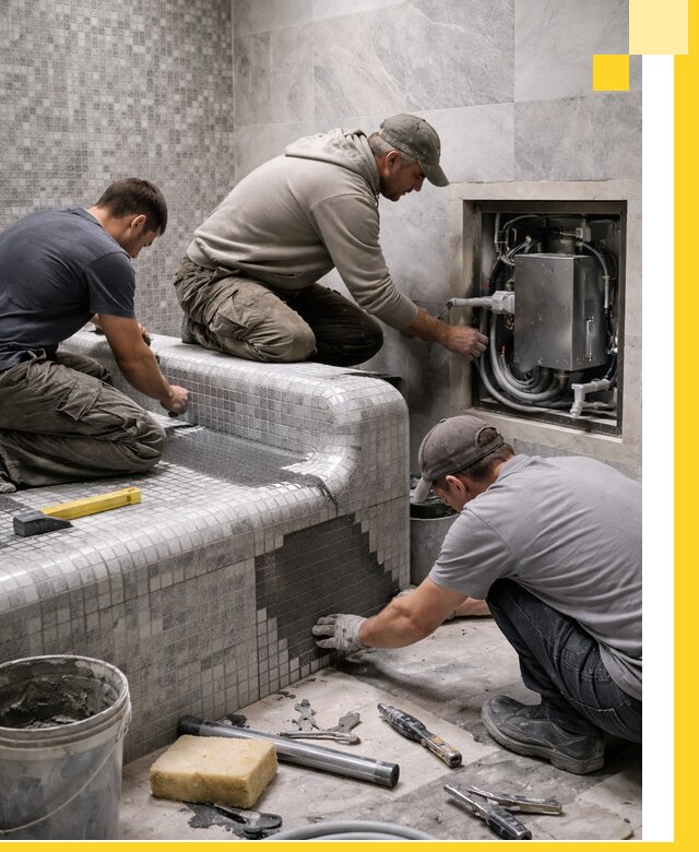 Проекты хамамов под ключ в Жигулёвске и дизайн и строительство