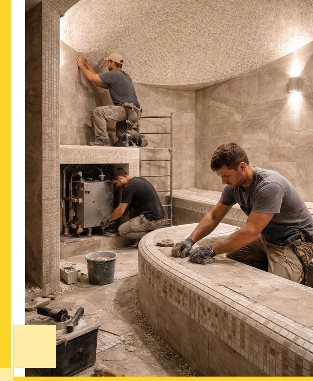 Монтаж хамамов под ключ в Жигулёвске от 252975 р. ЭриданЖгл