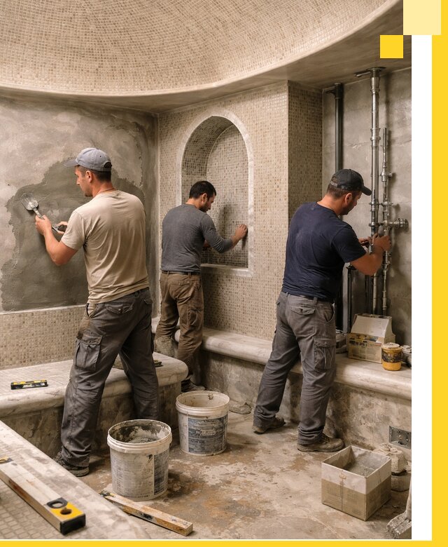 Профессиональный монтаж хамамов под ключ в Жигулёвске с гарантией