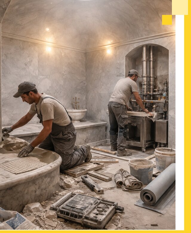 Строительство турецких бань хаммам под ключ в Жигулёвске