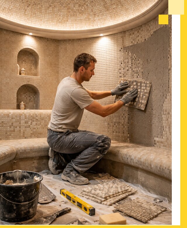 Устройство и монтаж домашнего хамама под ключ в Жигулёвске