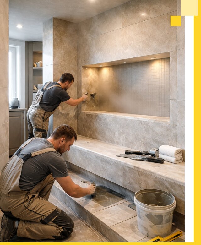 Профессиональное строительство хамама в квартире в Жигулёвске