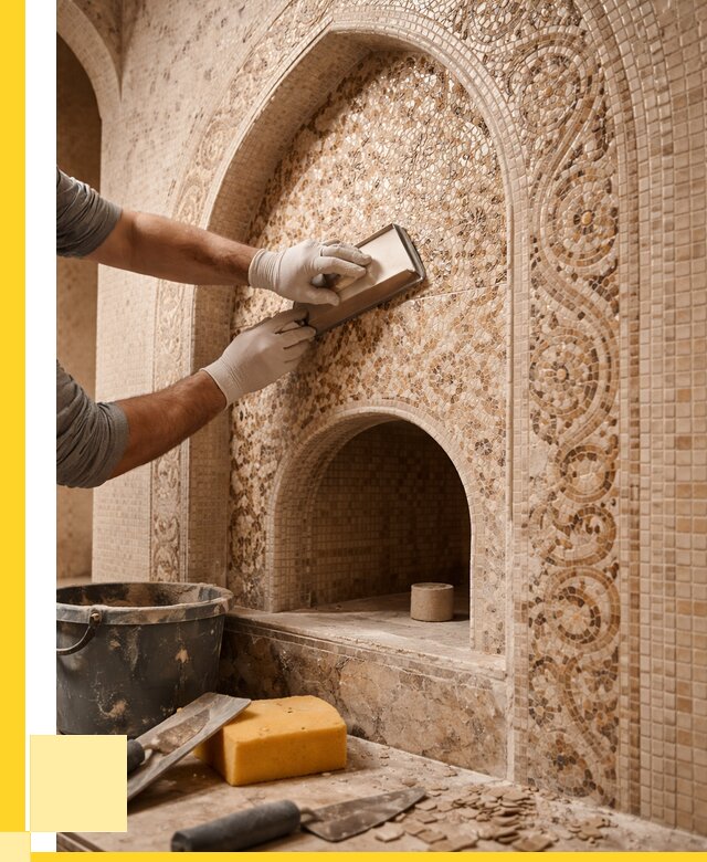 Мозаика для хамама в Жигулёвске под ключ от 5060 р. | ЭриданЖгл